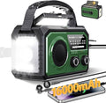 59200mWh Emergency Radio - 16000mAh Portable Solar Hand Crank NOAA/AM/FM Weather Radio with Battery Powered & USB Charger,SOS Alarm,Flashlight, Reading Lamp for Outdoor Camping,Storm,Survival Kits