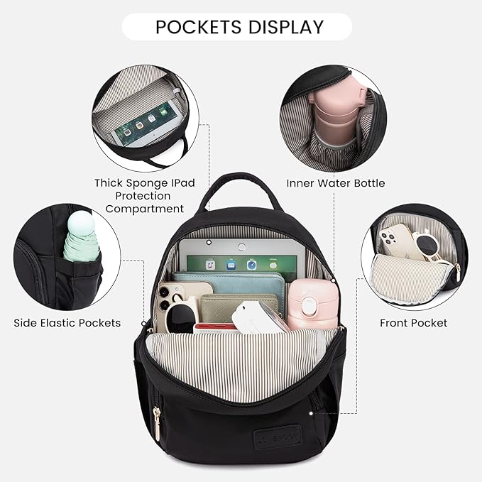 LOVEVOOK Mini Backpack for Women Light Weight Small Waterproof Backpack Purses Daily Backpack… | Light Weight