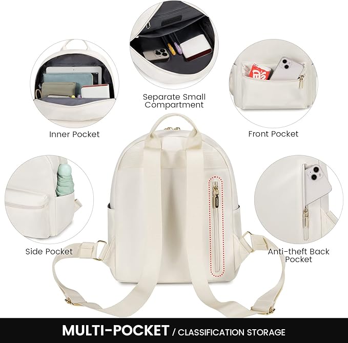LOVEVOOK Mini Backpack for Women Light Weight Small Waterproof Backpack Purses Daily Backpack… | Light Weight