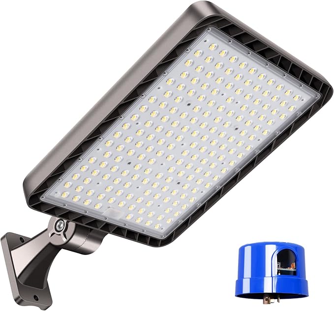ledmo 480W LED Parking Lot Lights,Professional Super Bright 72000LM for Large Area Lighting,IP65 Waterproof LED Street Light with Dusk to Dawn Adjustable Wall Mount Commercial Security Flood Lights