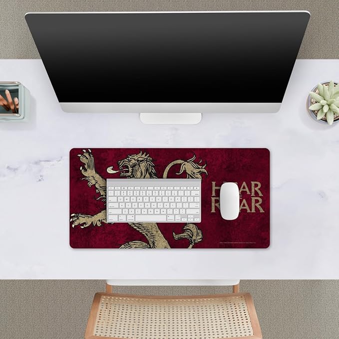 Head Case Designs Officially Licensed HBO Game of Thrones House Lannister Graphic Art 23.62 x 11.81 x 0.12 inches (600 x 300 mm) - L Gaming Office Desk PC Keyboard Mouse Mat Pad