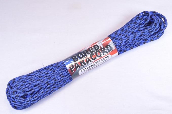 BORED? PARACORD! 550 lb Paracord – Ideal for Crafting, DIY Projects, Camping, Military & Active Outdoors – 300+ Colors – Tactical Parachute Cord Type III – Strong - Bruiser 50 Feet