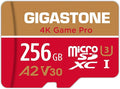 [5-Yrs Free Data Recovery] GIGASTONE 256GB Micro SD Card, 4K Game Pro, MicroSDXC Memory Card for Nintendo-Switch 1, GoPro, Action Camera, DJI, UHD Video, R/W up to 100/60MB/s, UHS-I U3 A2 V30 C10
