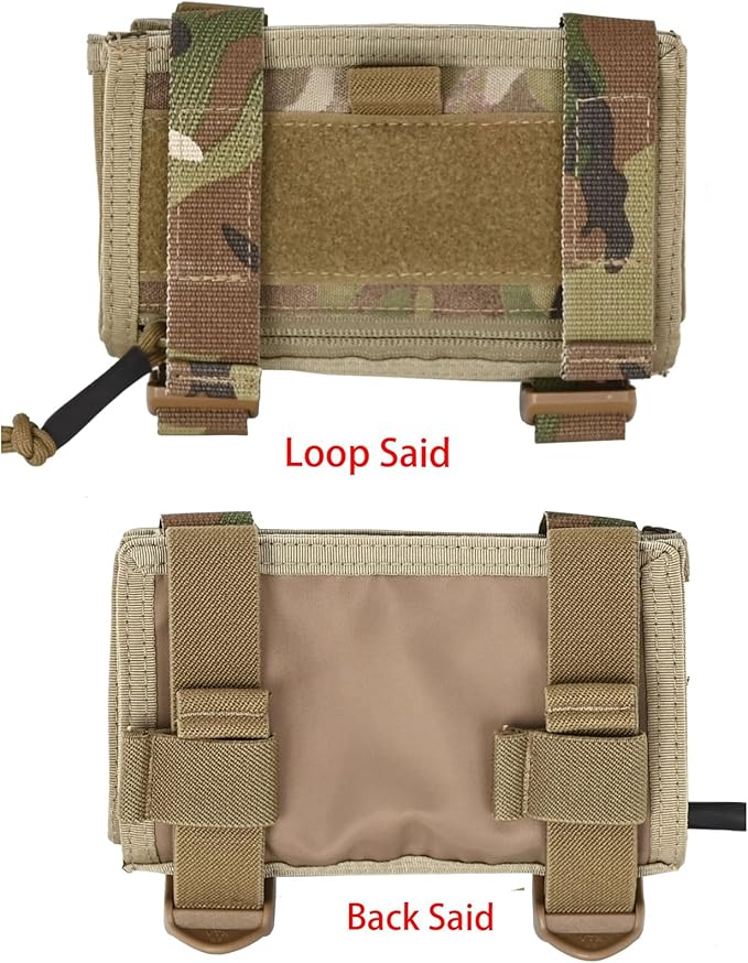 Tactical Arm Sleeve Map Pouch Case Documets Holder Wrist Case Wrist Map Holder QB Wristband Map Case Military Arm PouchTactical USA Flag Patch