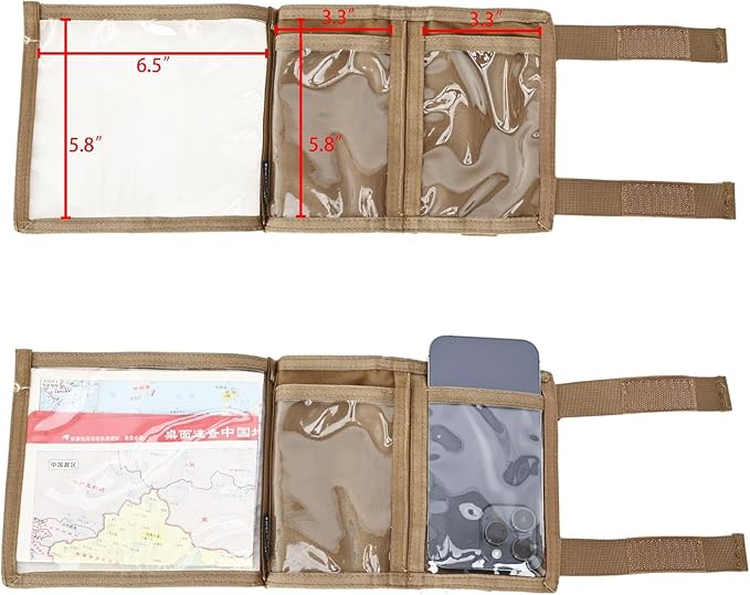 Tactical Arm Sleeve Map Pouch Case Documets Holder Wrist Case Wrist Map Holder QB Wristband Map Case Military Arm PouchTactical USA Flag Patch