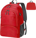 HOLYLUCK 20L Lightweight Packable Hiking Daypack Foldable Backpack for Men Women Small Travel Outdoor Foldable Shoulder Bag-red
