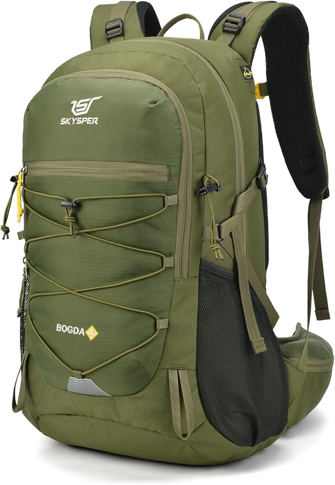 SKYSPER Hiking Backpack for Men Women, 35L Travel Backpack Waterproof Camping Backpack Outdoor Lightweight Daypack