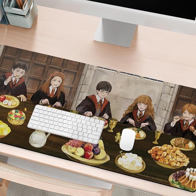 Head Case Designs Officially Licensed Harry Potter Gryffindor Table Graphics 37.4 x 15.75 x 0.16 inches (900 x 400 mm) - XL Gaming Office Desk PC Keyboard Mouse Mat Pad