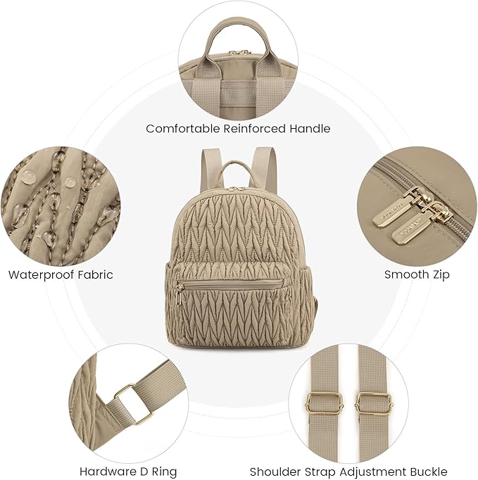 LOVEVOOK Mini Backpack for Women Light Weight Small Waterproof Backpack Purses Daily Backpack… | Light Weight