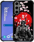 for Samsung Galaxy S24/S25 Plus Case, Sakura Japanese Samurai Pattern Graphic Design Girl Boy Soft Silicone Hard Acrylic Shock Protection for Samsung Galaxy S24/S25 Plus