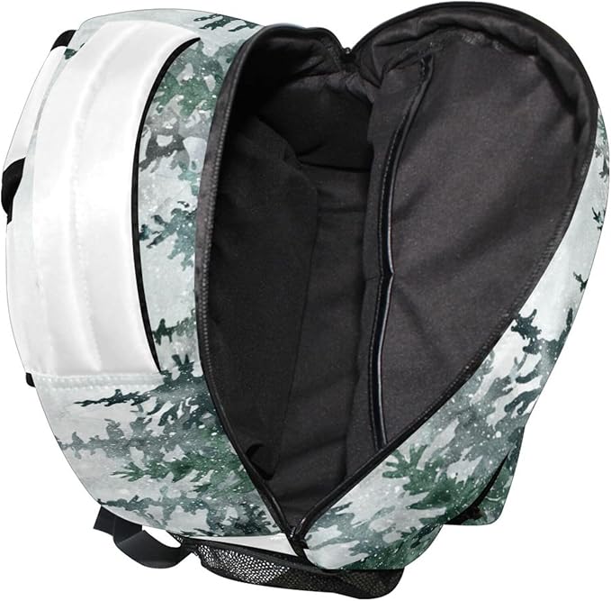 Winter Forest Kids Backpack Pinewood Tree School Backpacks Boys Girls Preschool Book Bag