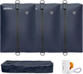 Reusable Vacuum Bags for Travel With Pump,Professional Waterproof IPX8 Zipper Vacuum Compression Bag for Suitcases Backpack,Space Saver Bags Packing Organizers for Clothing Packing(3 Pack,Navy)