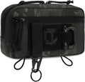 Tactical Admin Pouch Laser Cut MOLLE EDC Tool Organizer with Carabiner and Keychain Modular Dangler Utility Sack