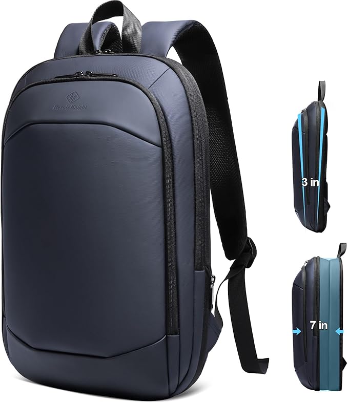 Slim Laptop Backpack for Men,Waterproof Expandable High Tech Business Work Backpack for Men and Women,15.6 Inch Lightweght Anti-theft Travel Backpack Durable College Casual Daypack Computer Laptop Bag