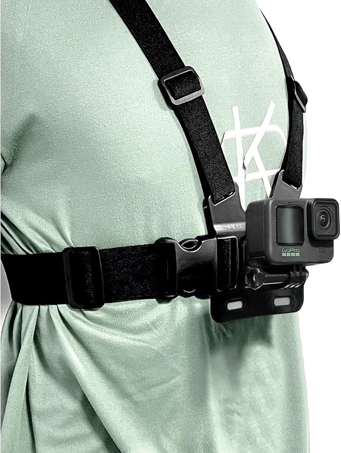 Mobile Phone Chest Strap-Headband First-Person Perspective Shooting Ideal for Outdoor Activities and Vlogging Suitable Fits Phones 2.36-3.93 inches Gopro Hero Full Series