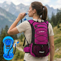 Miracol Hiking Hydration Backpack with Bladder: 2L Water Reservoir for 8H Hydration - Insulated Keep Water Cold 4 Hours - Adjustable Straps Comfortable for Day Hiking/Cycling/Half Marathon (Rose)