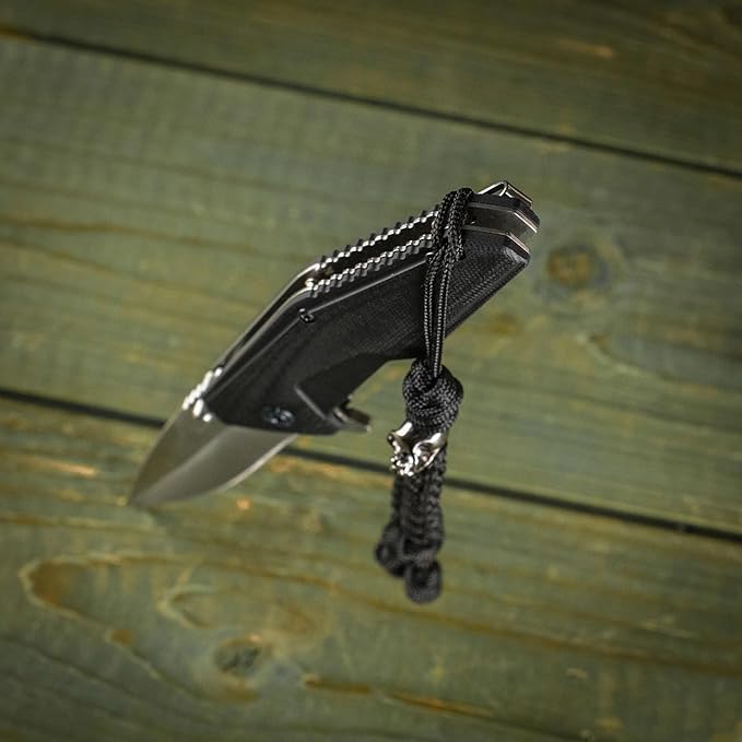 M-Tac Skull Knife Lanyard with Bead – Paracord Lanyard for Knives & EDC – Tactical Knife Fob Pull Cord – Durable Paracord