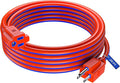 Maximm 25 Ft Blue and Orange Extension Cord, Heavy Duty 3-Prong Outdoor Power Cable, ETL Listed for Contractors