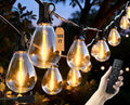 100FT Outdoor String Lights Waterproof, 36+1 Shatterproof S11 LED Bulbs, Extra Long Patio Lights for Outside, Bistro Cafe Decor, Backyard Garden Hanging Lights, Outside Fence Light String