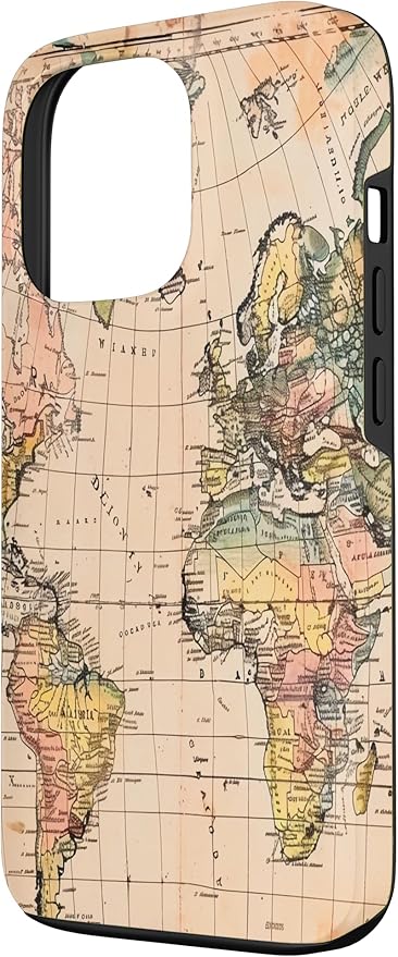 World Map ,Old Map of the World Case for iPhone 13 Pro