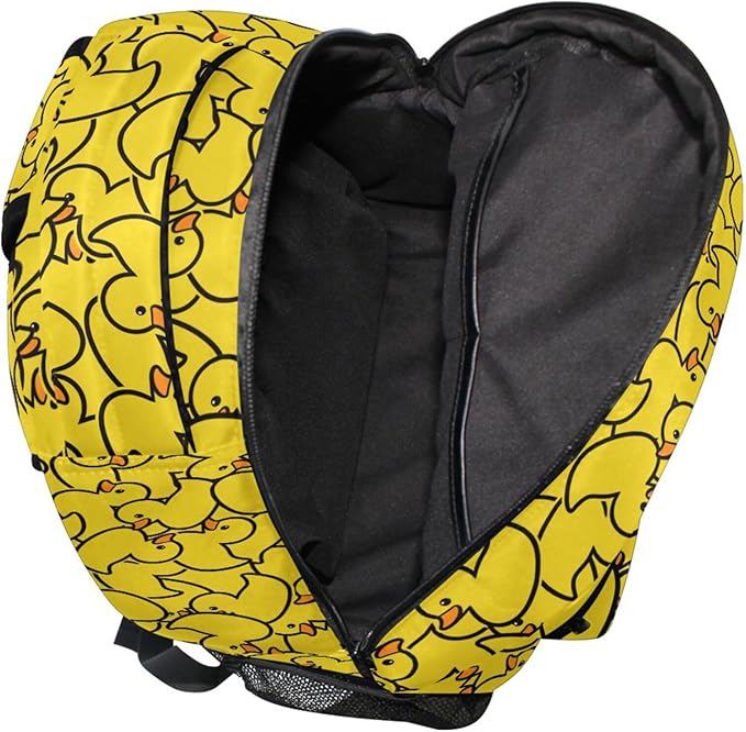 Wamika Kids Backpack Cute Yellow Duck School Backpacks Boys Girls Preschool Book Bag