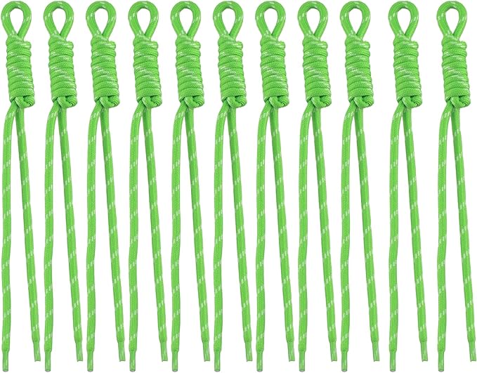 Paracord Keychain Paracord Bag Charm 12pcs Braided Nylon Rope Keychain Cord for Bag Purse Backpack Handbag