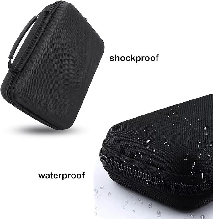 Hard Carrying Case with Customizable Foam Protective Case Outdoor Travel Electronic Organizer Pouch Storage Bag Compatible with Digital Camera Electronic Instruments Power Bank