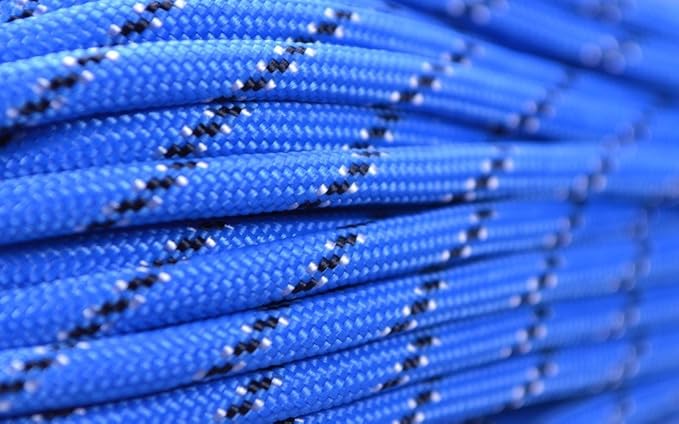 BORED? PARACORD! 550 lb Paracord – Ideal for Crafting, DIY Projects, Camping, Military & Active Outdoors – 300+ Colors – Tactical Parachute Cord Type III – Strong - Stargate 50 Feet