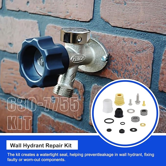 630-7755 Wall Hydrant Repair Kit for Outdoor Faucet Repair Kit 500 400 300 Series Part 630-7755 Wall Hydrant Complete Service Kit