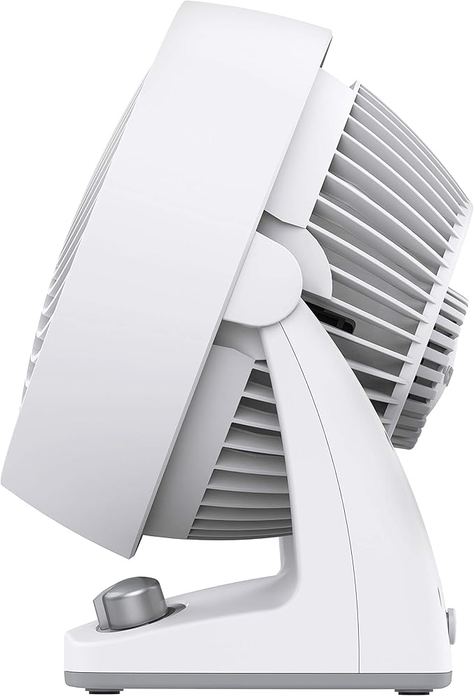Vornado 133DC Energy Smart Compact Air Circulator with Variable Speed Control, DC Motor, Adjustable Tilt, Quiet Operation for Bedroom, Office, and Home Use, White