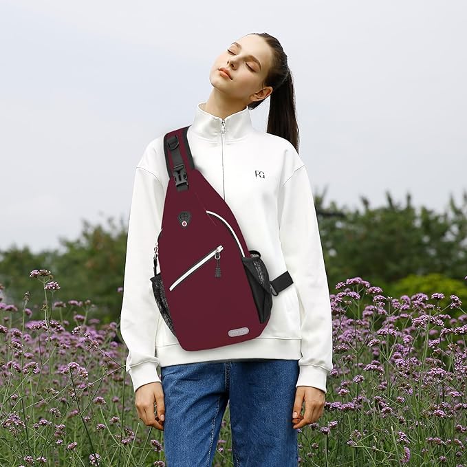 MOSISO Sling Backpack, Multipurpose Crossbody Shoulder Bag Travel Hiking Daypack