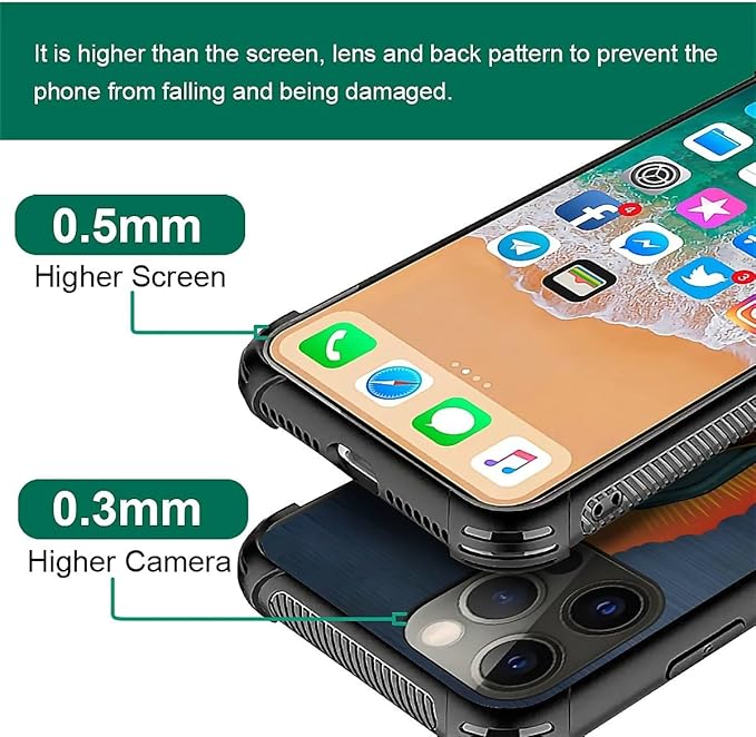 for iPhone 11 Pro Case, Red Virgen Guadalupe Pattern Made of Soft Silicone Hard Acrylic Shock Protection for iPhone 11 Pro
