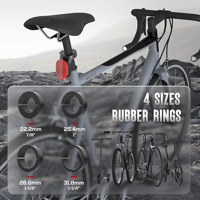 Airtag Bike Mount, Hidden Bicycle Seatpost Mount Compatible with Apple Airtags 2nd & 1st & Garmin Varia, Anti-Theft Air tag GPS Tracker Bike Reflector Holder for Mountain Bikes, Electric Bicycle