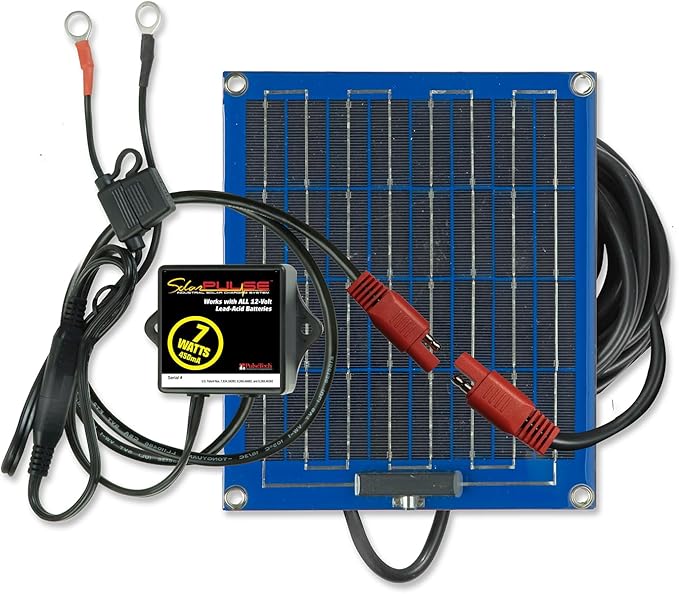 PulseTech SolarPulse SP-7 Solar Battery Charger Maintainer, Blue, 7 Watt