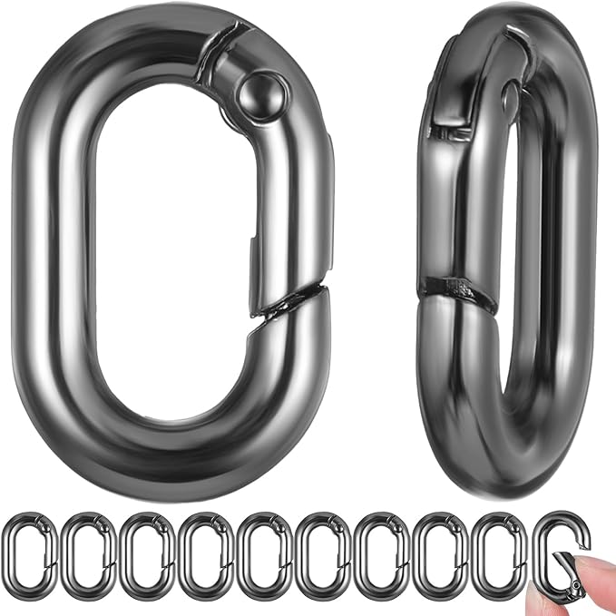 Small Carabiner,Black Carabiner,O-Ring Key Ring