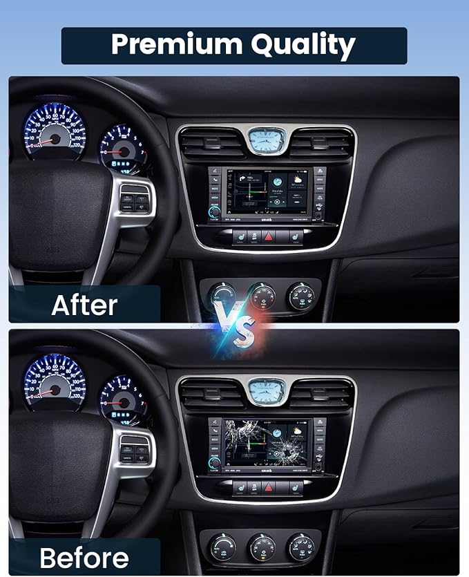 8.4" Uconnect 4C UAQ LCD Monitor Touch Screen Radio Navigation, New OEM Replacement Screen Fit for Dodge Challenger/Durango/Jeep Wrangler/Compass/Gladiator/Chrysler 2017-2021，LA084X01(SL)(02)