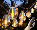 150FT Outdoor String Lights Waterproof, 50+2 Shatterproof S11 LED Bulbs, Extra Long Patio Lights for Outside, Bistro Cafe Decor, Backyard Garden Hanging Lights, Outside Fence Light String