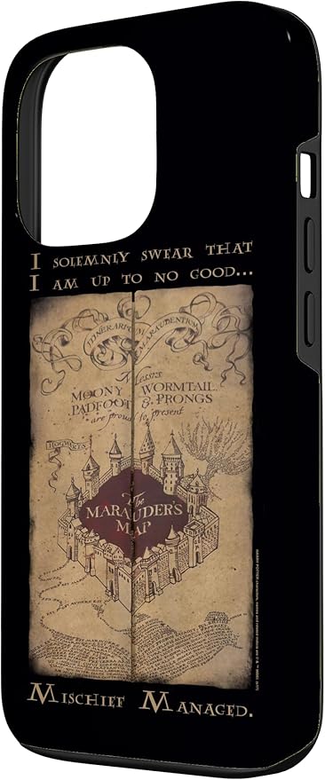 iPhone 13 Pro Harry Potter Marauder's Map Words Case
