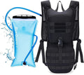 Blue Quartz Hydration Backpack with 3L Water Bladder, Lightweight Hiking Backpack with Phone Pocket, Tactical Molle Water Backpack for Running, Biking, Climbing, Hydro Pack for Men Women