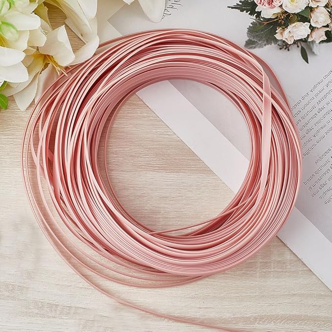 GORGECRAFT 30m*5mm Rattan Weaving Wicker Wicker Repair Kit Rosy Brown Synthetic Rattan Roll Flat Cord Webbing Basket Weave Patio Chair Sofas Repair Supplies for Lawn Furniture Garden