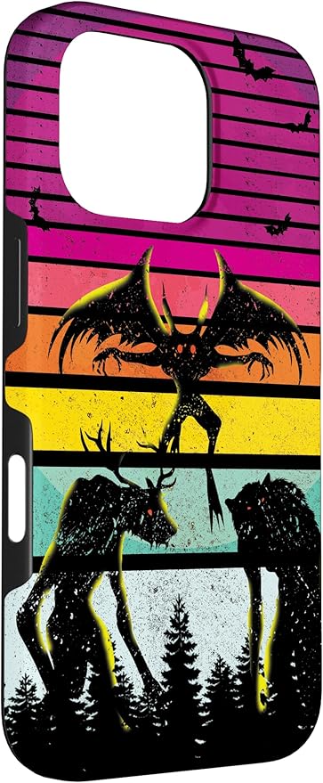 Cryptkin Cute Mothman Cryptid Map Case for iPhone 16 Pro