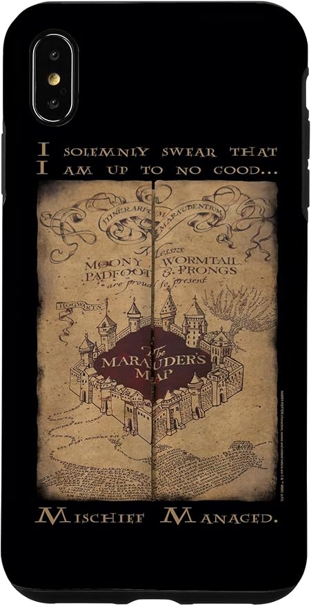 iPhone XS Max Harry Potter Marauder's Map Words Case