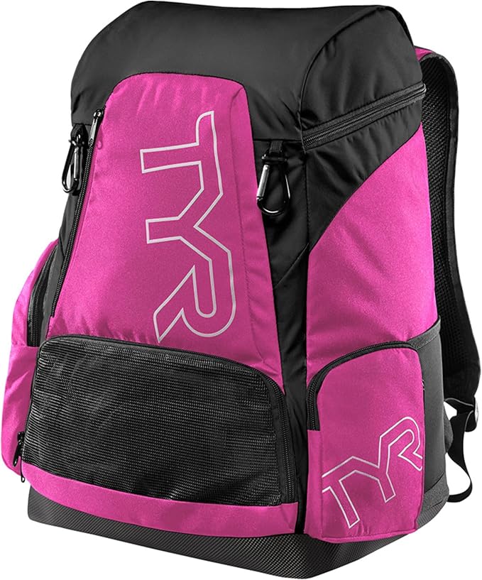 TYR Alliance Backpack - Wet/Dry Athletic Gym and Pool Bag for Men and Women - Separate Wet/Dry Compartments, 45L Capacity, Ergonomic, Water-Resistant - Available in Team Colors