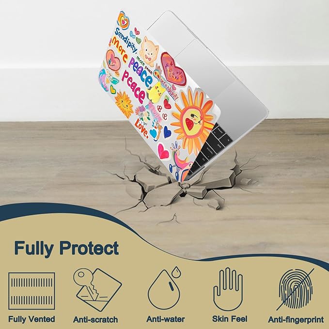 Case Cover for MacBook Pro 14 inch 2025-2021 Release M4 M3 M2 M1 Pro/Max (Model A2442 A2779 A2918 A2992 A3112 A3185 A3401),14.2" Hard Case & Soft Keyboard Cover,Cartoon