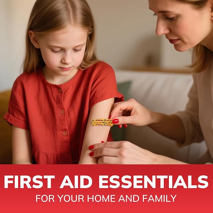 Gifts for Men Christmas Mini First Aid Kit - 144pcs Emergency Medical Kit with Water-Resistant Hard Case for Home, Travel, & Outdoor - Portable First Aid Supplies for Minor Cuts, Burns, Bites & Stings