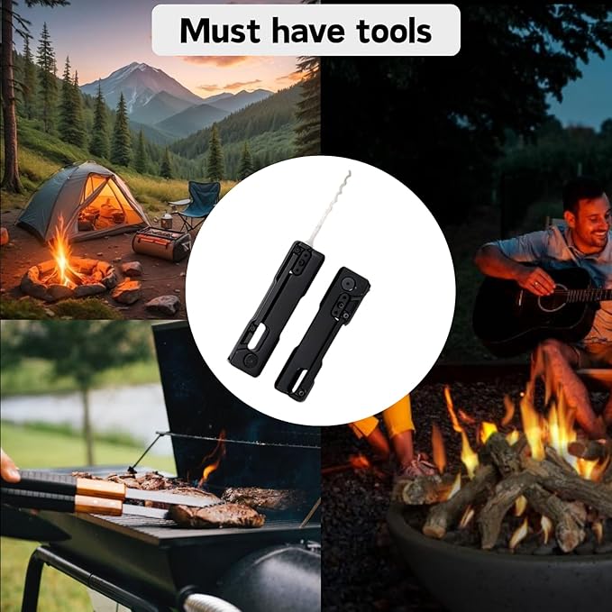 outdoor tools | Camping and BBQ | Suitable for picnics and outdoor sports, maintenance | Stylish black shell