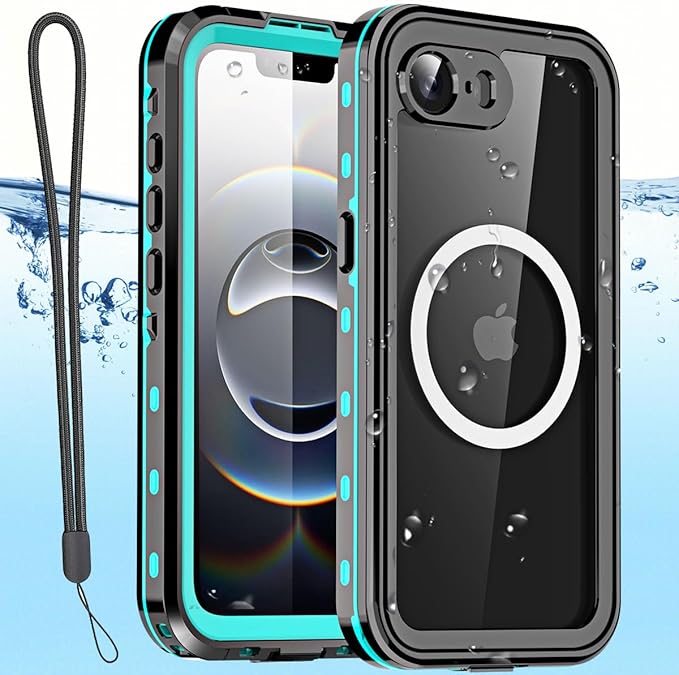 AICase for iPhone 17e/iPhone 16e Case Waterproof with MagSafe Snowproof,Dustproof and Shockproof,IP68 Certified Real 360 Full Body Protection Fully Sealed Underwater Cover for iPhone 17e/16e 6.1"_Blue