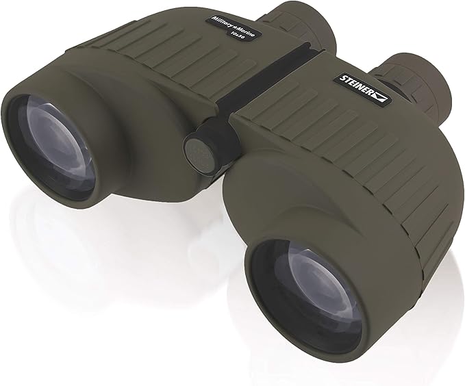 Steiner Military-Marine 10x50mm Binoculars – High-Power Tactical Optics with Sports-Auto-Focus, 50mm Objective Lenses, Waterproof, and Heritage Warranty