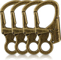 Ahiller Carabiner Clip, Double Anti-Misopening Locking Design, 3" Zinc Alloy Heavy Keychain for Outdoor Camping Hiking, Key Ring Clip
