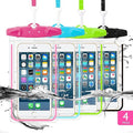 Universal Waterproof Phone Pouch, 4 Pack Waterproof Phone Case for iPhone 17/16/15/14 Pro Max Samsung Galaxy Note up to 6.9", IPX8 Cellphone Dry Bag Beach Essentials, Lanyard Included